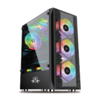 AA Tigers RAIDER (BLACK / WHITE) GAMING CPU CASE