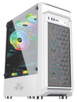 AA Tigers SHADOW (BLACK / WHITE) GAMING CPU CASE - Image 2