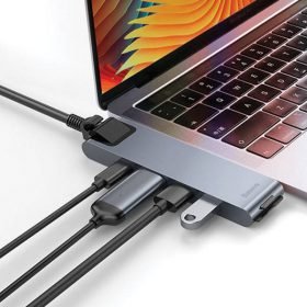 Baseus CAHUB-L0G Thunderbolt C+Pro Seven-in-One Smart Hub Docking Station - Image 2