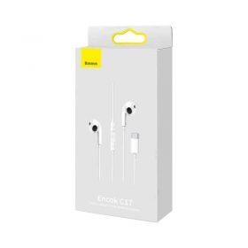 Baseus Encok Type-C lateral in-ear Wired Earphone C17 White