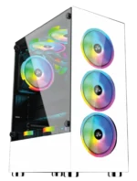 AA Tigers CRACKER (BLACK / WHITE) GAMING CPU CASE - Image 2