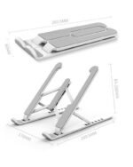 Laptop Stand Aluminium Portable & Foldable - Image 3