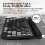 A4Tech FBK30 Fstyler Bluetooth & 2.4G Wireless Keyboard - Blackcurrant - Image 3