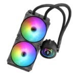 DarkFlash Twister DX240 ARGB AIO Liquid CPU Cooler - Black - Image 3