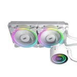 DarkFlash Symphony TR240 ARGB AIO Liquid CPU Cooler - White - Image 3