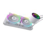 DarkFlash Symphony TR240 ARGB AIO Liquid CPU Cooler - White - Image 2