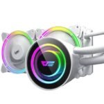 DarkFlash Symphony TR240 ARGB AIO Liquid CPU Cooler - White