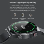 Blulory Glifo G6 Pro Smart Watch – Leather Black - Image 4