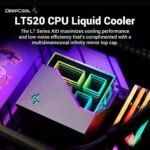 DeepCool Liquid Cooler LT520 240mm 4th Gen Dual-Chamber Pump 3100RPM Multidimensional Infinity Mirror ARGB Block 280w TDP AIO Cooler Anti-Leak Tech CPU Water Cooler for AMD AM4/AM5 LGA 1700/1200 - Image 2