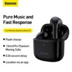 Baseus True Wireless Earphones Bowie E3 Black - Image 2