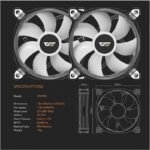 Aigo CF8 PRO 3in1 Computer PC Case RGB Fan Clear Frame 120mm Fans - Image 4