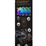 Aigo CF8 PRO 3in1 Computer PC Case RGB Fan Clear Frame 120mm Fans - Image 2