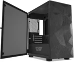 DarkFlash DLM21 MESH Micro ATX Mini ITX Tower Gaming Case – Black