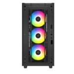 DeepCool CK560 Mid-Tower ATX Case, Airflow Front Panel, Full-Size Tempered Glass Window, 3X ARGB Fans, 1x NON RGB Fan, USB Type-C – Black - Image 3