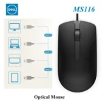 Dell MS116 Optical Mouse / Wired Mouse / Laser Mice / 1000 Dpi / Branded Mouse - Image 2