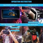 VR SHINECON 3D VR Headset Virtual Reality Glasses - 3d Vr Goggles Headsets for Video Movies&Games Compatible with iPhone and Android Smartphone - Image 5