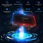 VR SHINECON 3D VR Headset Virtual Reality Glasses - 3d Vr Goggles Headsets for Video Movies&Games Compatible with iPhone and Android Smartphone - Image 2