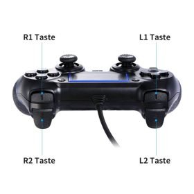 Sony PS4 Dualshock 4 Jet Black Wired Game Controller for PlayStation 4 - Image 3