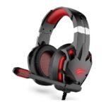 HAVIT GAMENOTE HV-H2001U RED LED 7.1 Surround Sound USB Gaming headphone with Noise Cancelling Microphone & In-Line Volume Control