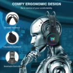 ONIKUMA X15 PRO Double-Head Beam Noise Cancelling Microphone Durable Stereo Surround Gaming Headphones - Image 3