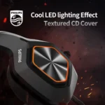 Philips TAG3115 7.1 Virtual Surround Gaming Headset With High Quality Noise Supression Microphone | Software Controlled | Voice Changer Support | Black With Red Lighting - Image 2