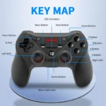 REDRAGON G812 CERES WIRELESS GAMEPAD BLUETOOTH ANDROID & IOS GAMING CONTROLLER JOYSTICK FOR TV, SET-TOP BOX, PS4 - Image 2