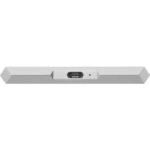 LaCie Mobile Drive USB-C External Portable Hard Drive - 1TB - Moon Silver - Image 2