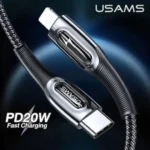 USAMS Raydan Series Type-C To Lightning 20W PD Fast Charging & Data Cable 1.2M US-SJ496
