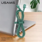 USAMS U57 RGB Dual Right Angle Gaming Micro USB Data Cable for Android Nylon Braided 1.2M US-SJ458 - Image 2