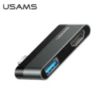 USAMS Type-C to HDMI and USB 3.0 Mini Hub Multi USB Splitter Adapter For iPadPro/Laptop/Phone/PC US-SJ462 - Image 2