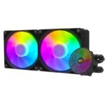 DarkFlash DC240 / DC 240 ARGB 240mm AIO Liquid Cooler - BLACK - Image 2