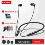 Lenovo HE05X Neckband Wireless Bluetooth 5.0 Earphones Sports Sweatproof Headset IPX5 with Mic Noise Cancelling - Image 2