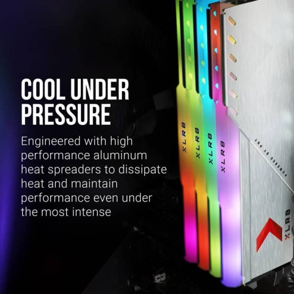 PNY XLR8 RGB DDR4 Silver 3200MHz Desktop Memory(8GB*2) - Image 3