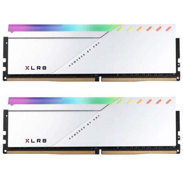 PNY XLR8 RGB DDR4 Silver 3200MHz Desktop Memory(8GB*2)