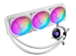 ASUS ROG Strix LC II 360 ARGB White Edition all-in-one liquid CPU cooler with Aura Sync