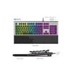 Philips G624 ARGB Mechanical Gaming Keyboard With AmbiGlow Light FX | Light Red Linear Switches | Detachable Sidestrip RGB Wrist Rest