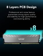 Lexar Thor 16GB(2x8GB) DDR4 DRAM 3200MHz CL16 1.35V XMP UDIMM Desktop Memory Kit - Image 4
