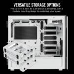 CORSAIR Carbide Series 678C Low Noise Tempered Glass ATX Case-White - Image 4