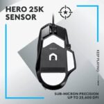 Logitech G502 X Gaming Mouse, Hero 25K Sensor, Wired, Black - Image 2