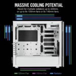 CORSAIR Carbide Series 678C Low Noise Tempered Glass ATX Case-White - Image 5