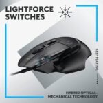 Logitech G502 X Gaming Mouse, Hero 25K Sensor, Wired, Black - Image 4