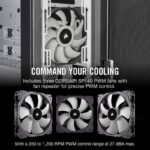 CORSAIR Carbide Series 678C Low Noise Tempered Glass ATX Case-White - Image 6