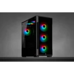 Corsair iCUE 220T RGB Tempered Glass Mid-Tower Smart Case — Black - Image 2