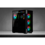 Corsair iCUE 220T RGB Tempered Glass Mid-Tower Smart Case — Black - Image 4