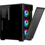 Corsair iCUE 220T RGB Tempered Glass Mid-Tower Smart Case — Black - Image 7