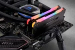 CORSAIR VENGEANCE® RGB PRO 16GB (2 x 8GB) DDR4 DRAM 3200MHz C16 Memory Kit — Black - Image 2