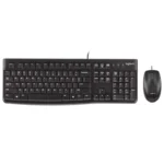 LOGITECH MK120 CORDED KEYBOARD AND MOUSE COMBO