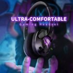 EKSA Air Joy Pro 7.1 Surround Sound Gaming Headset - Purple - Image 2