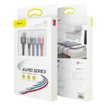 Baseus Fast 4-in-1 Cable For iP+Type-C(2)+Micro 3.5A 1.2m Black - Image 2