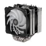 SilverStone Hydrogon D120 ARGB Dual tower CPU cooler with 6 heat-pipes and dual 120mm ARGB fans - Black - Image 3